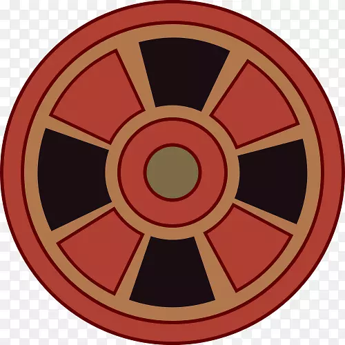 西罗马帝国西罗马帝国-盾牌标志扁平盾牌