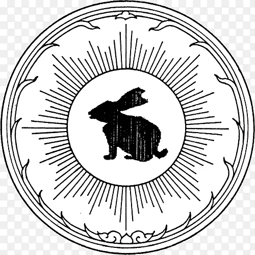 泰国石斛省的香萨布里省海豹-兔子在月球上嵌在一起了