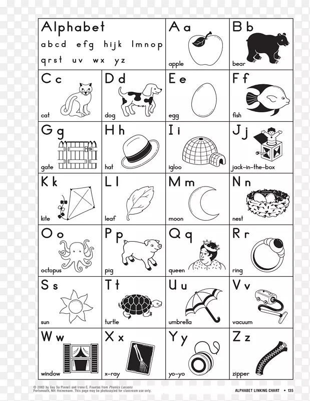 字母表幼儿园字母学前工作表