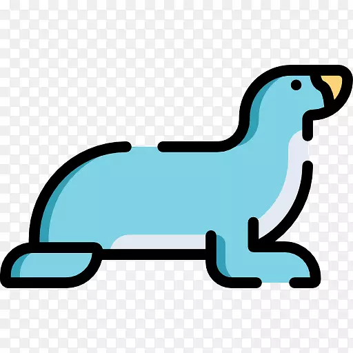 鸟嘴动物剪贴画-海豹海洋动物园