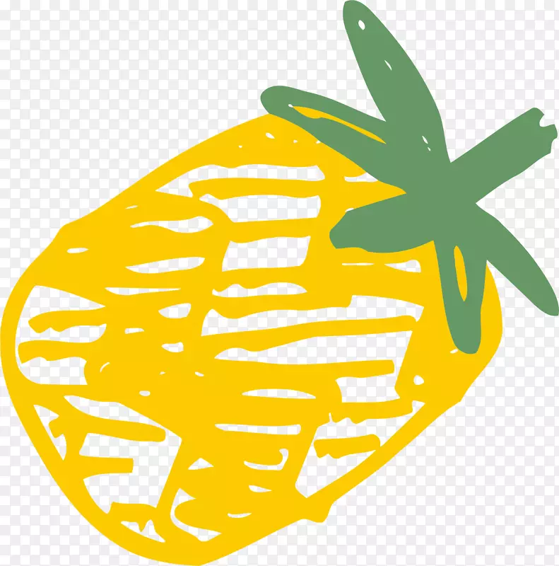 水果沙拉菠萝食品剪辑艺术-创意菠萝