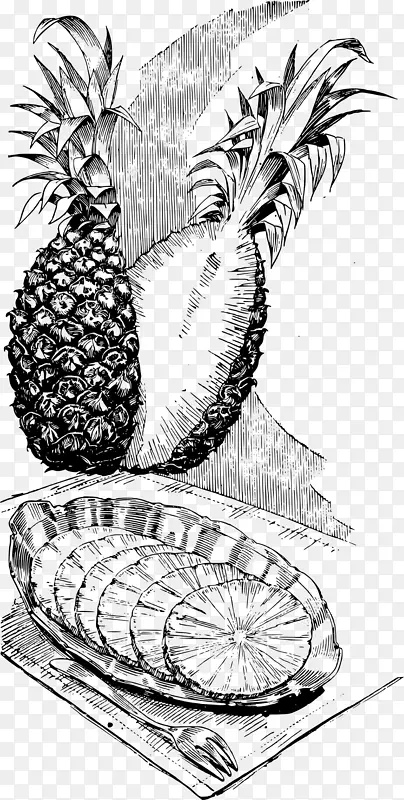 菠萝水果沙拉热带水果创意菠萝