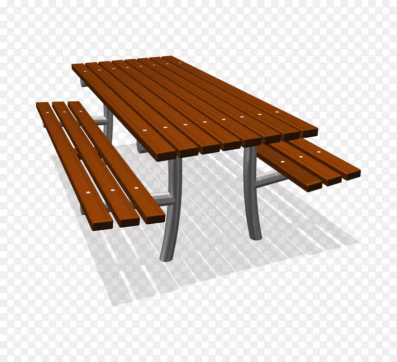 桌椅线角野餐台面