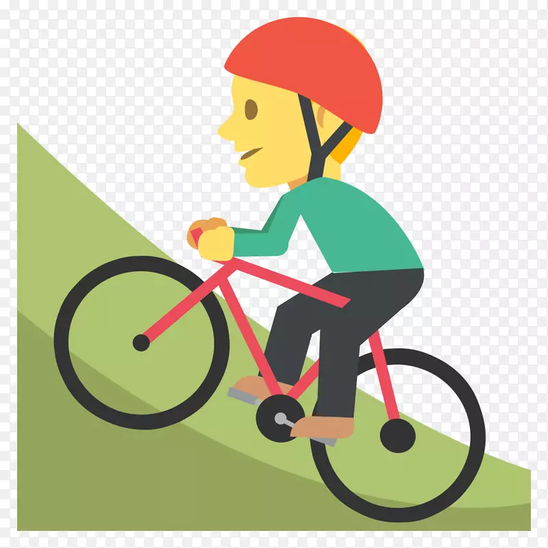 表情文字短信，电子邮件循环-骑自行车