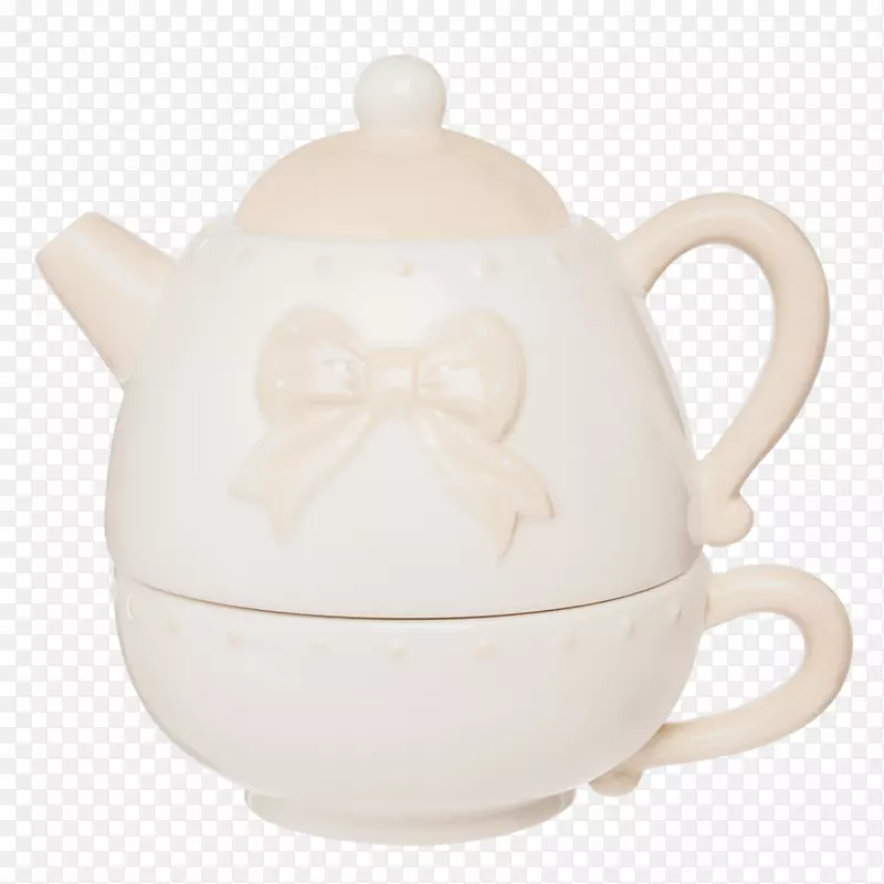 茶壶咖啡杯壶粉红色茶壶