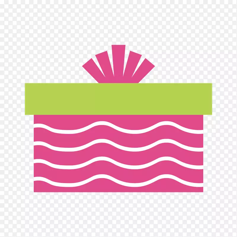 生日礼物蛋糕夹艺术-粉红装饰盒