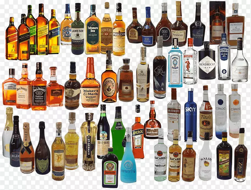 利口酒，玻璃瓶，啤酒，蒸馏饮料，威士忌，酒桶