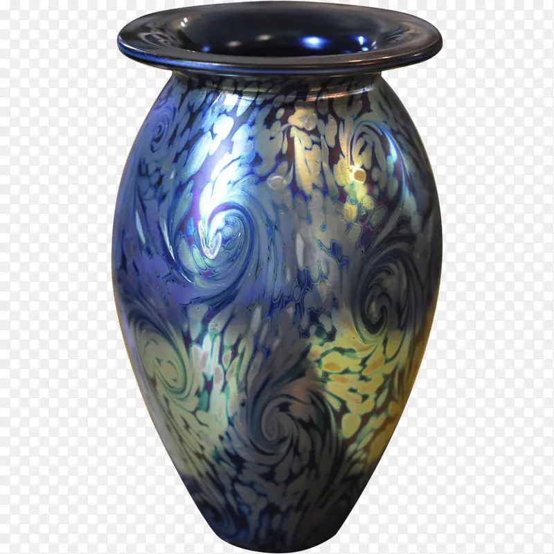 花瓶陶瓷陶器钴蓝玻璃花瓶