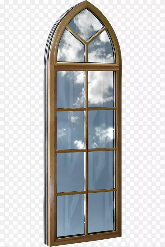 窗门铝树木铝窗