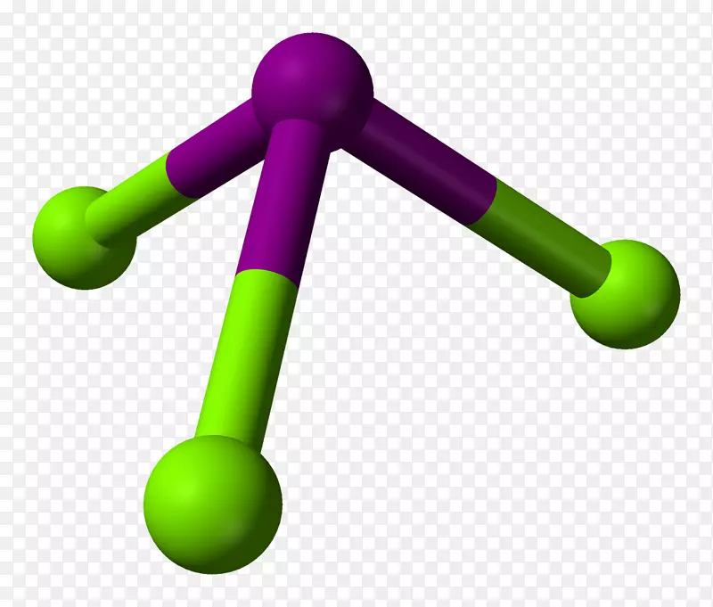 碘化镁缺镁氢化物球棒模型