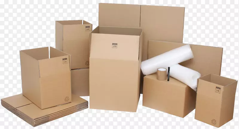 搬运工搬迁纸板箱包装和标签.塑料包装