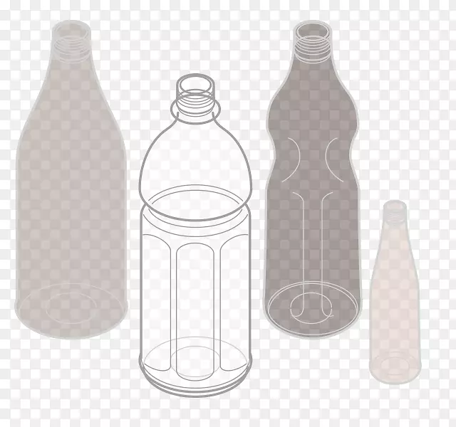 玻璃瓶塑料瓶水瓶玻璃