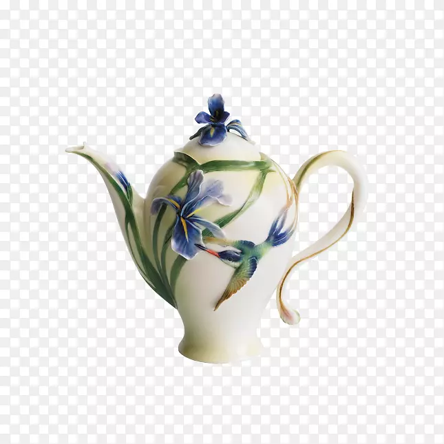 茶壶-瓷碟-茶