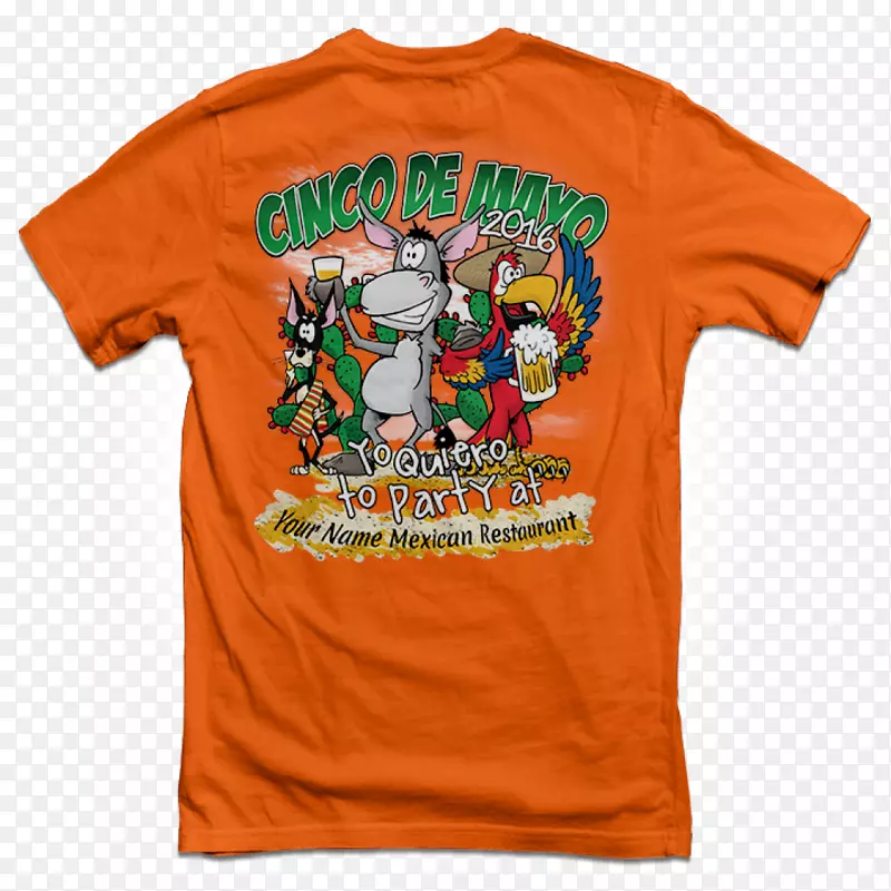 T恤衫墨西哥菜帽子-辛科德梅奥