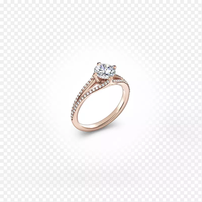 钻石结婚戒指白金银纸牌戒指