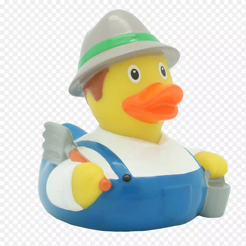 橡胶鸭浴缸玩具农场主-橡胶鸭
