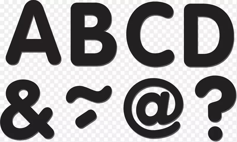 字母干式擦除板初始品牌字体装饰字体