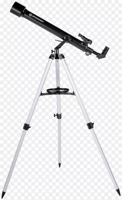 折射望远镜阿尔塔方位角Bresser山天文-棕色望远镜