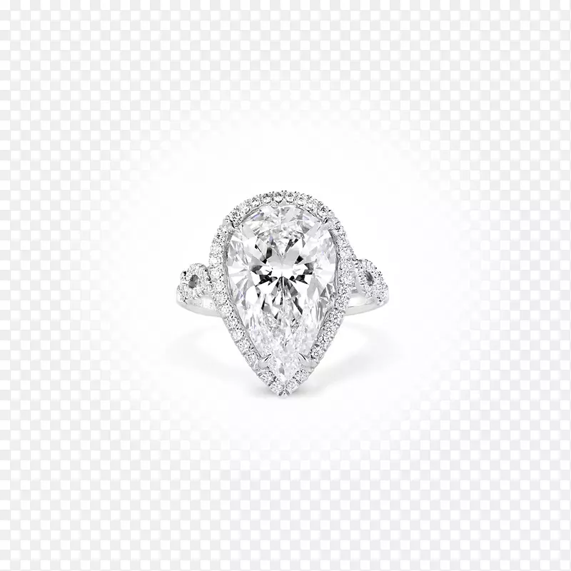 钻石订婚戒指-白金戒指