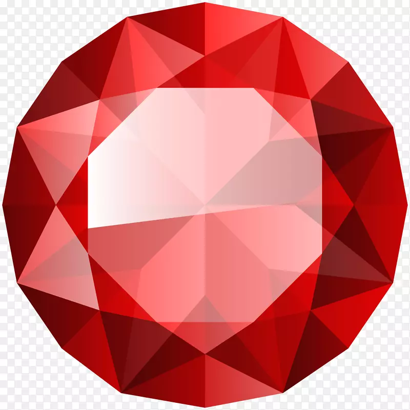 红色钻石透明半透明剪贴画.牛血红