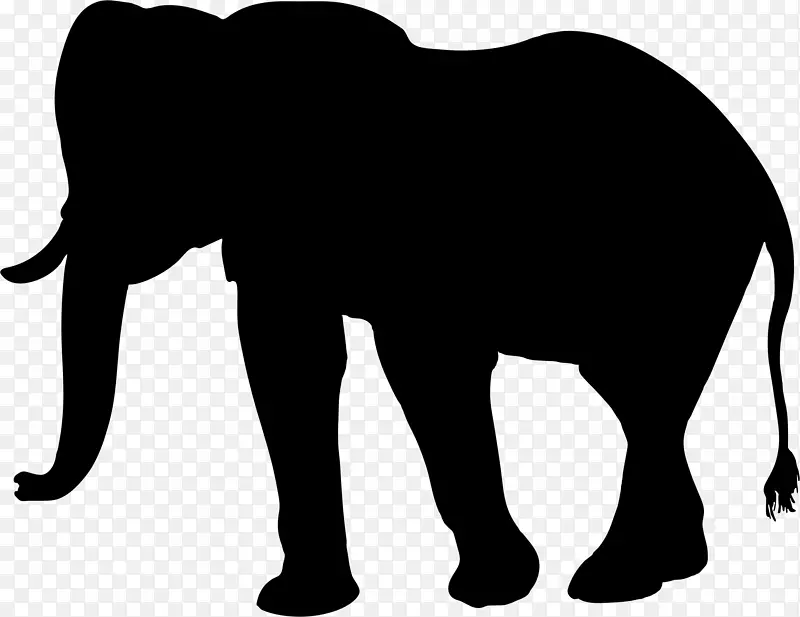 非洲象亚洲象剪贴画-象