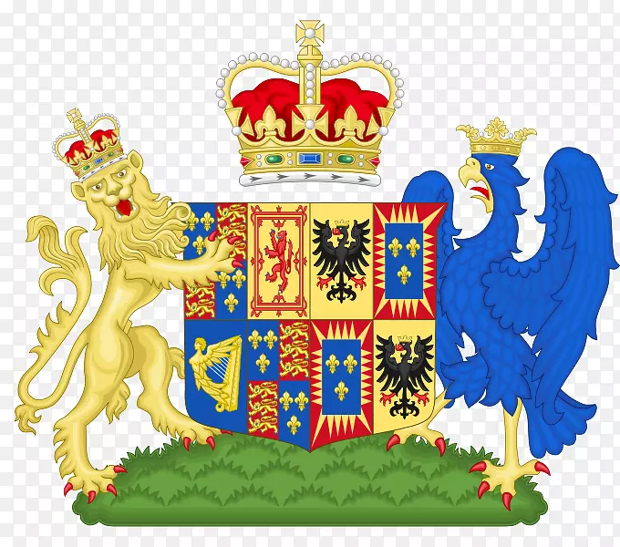 英国皇家兵器、英国王后、斯图亚特宫-人的皇家军徽