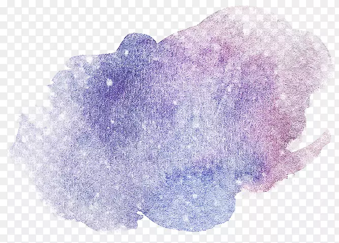 水彩画紫色蓝紫色