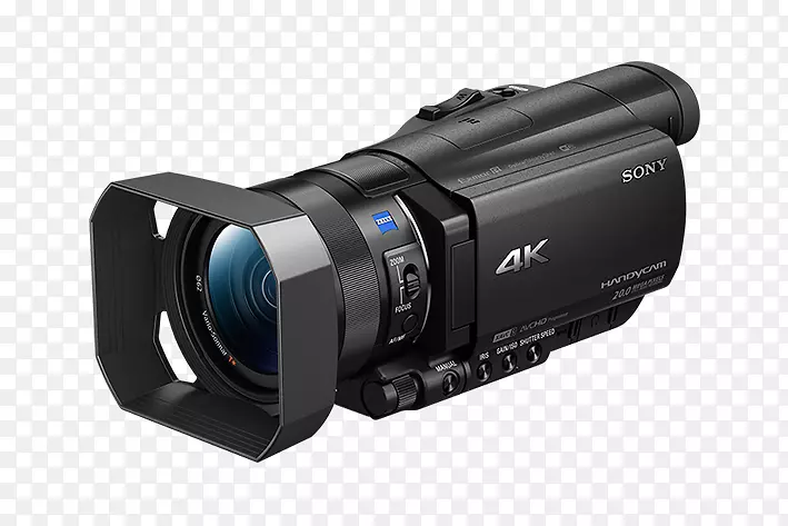 sony手持摄像机ddr-ax 100摄像机4k分辨率超高清电视摄像机