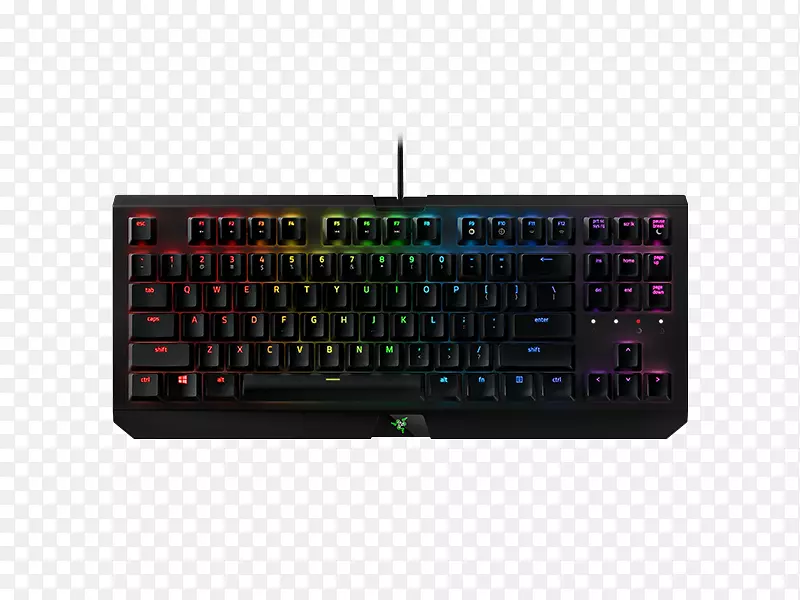 计算机键盘Razer公司Razer BlackWidow x锦标赛版Chroma Razer BlackWidow色度游戏键盘-膝上型电脑