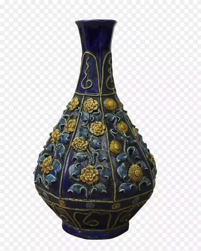陶瓷花瓶陶器钴青瓷花瓶