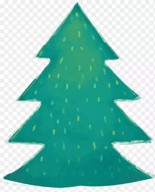 FIR圣诞树剪贴画-圣诞节