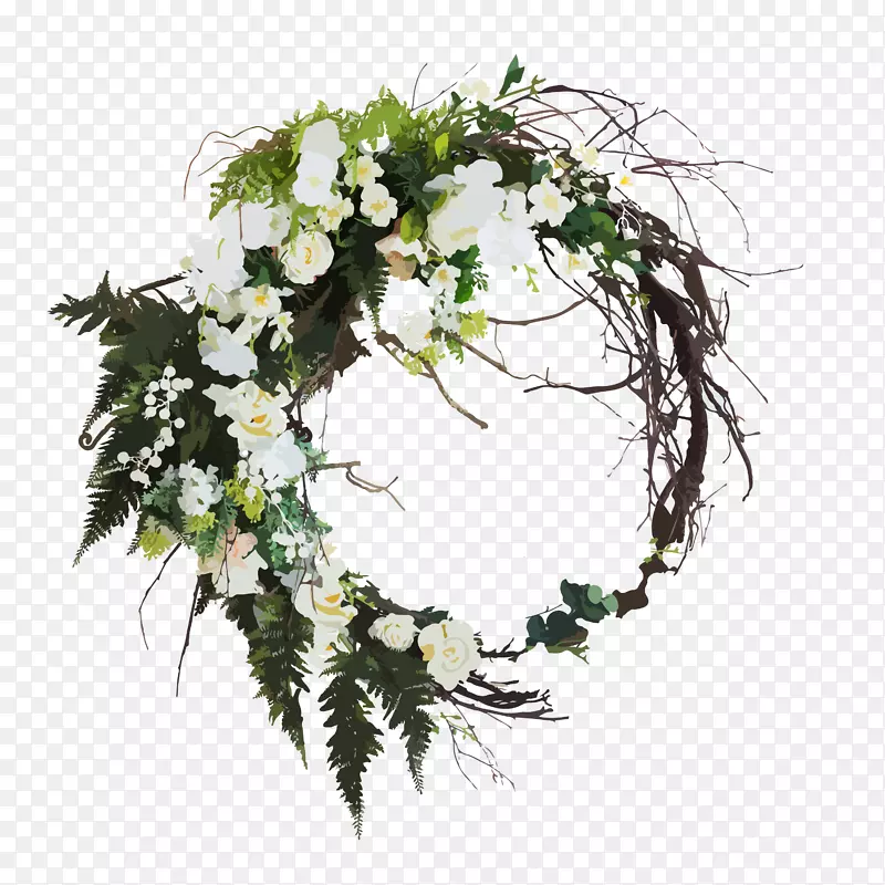 花卉设计婚礼花束新娘海报宣传家居装饰图案