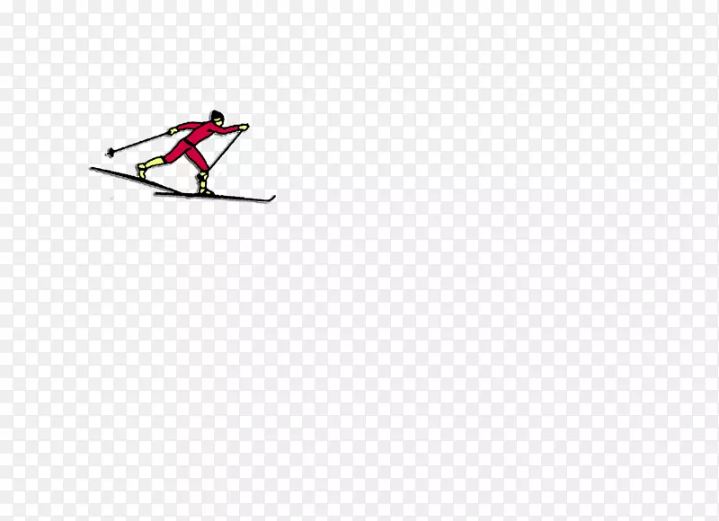 滑雪杆滑雪装订冬季运动标志手绘皮划艇