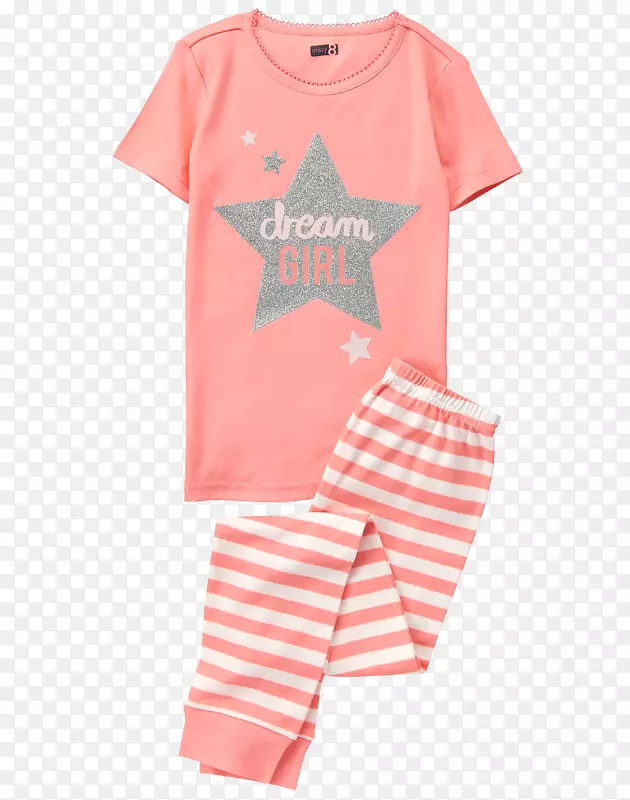 粉红色束腰t恤帽婴儿和蹒跚学步的孩子一件-睡衣细节