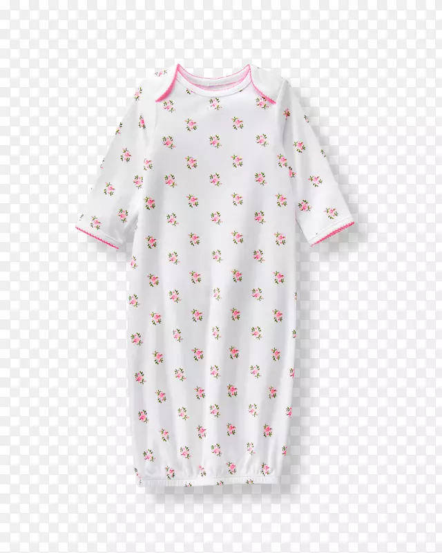T-恤布置图，娇小的bromauper套装，婴儿和蹒跚学步的一件-睡衣细节