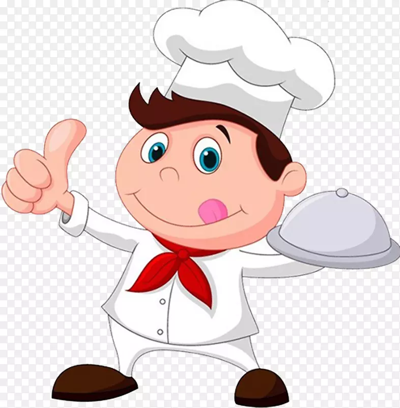 厨师卡通-餐饮厨师