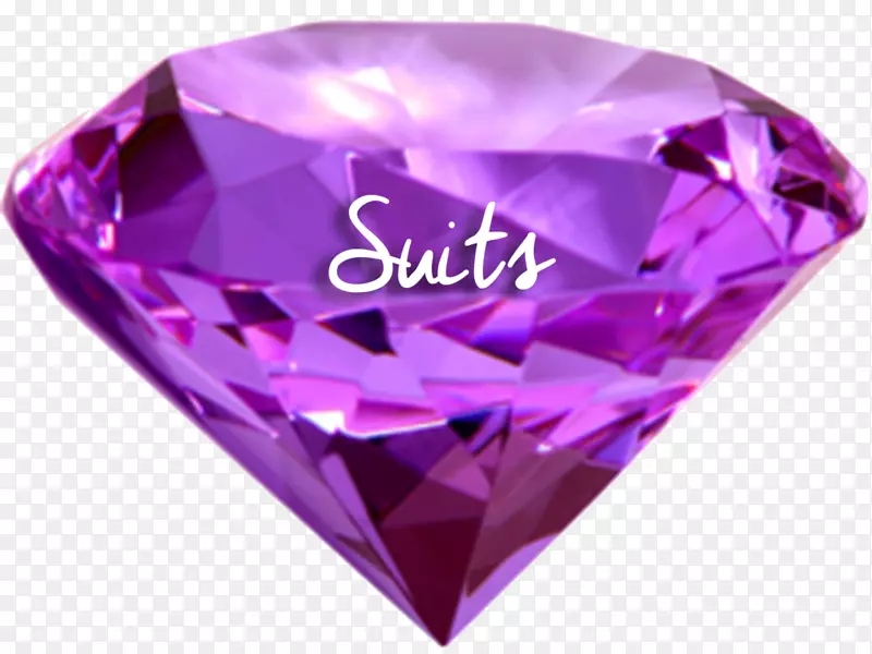 钻石色宝石紫色紫水晶-钻石