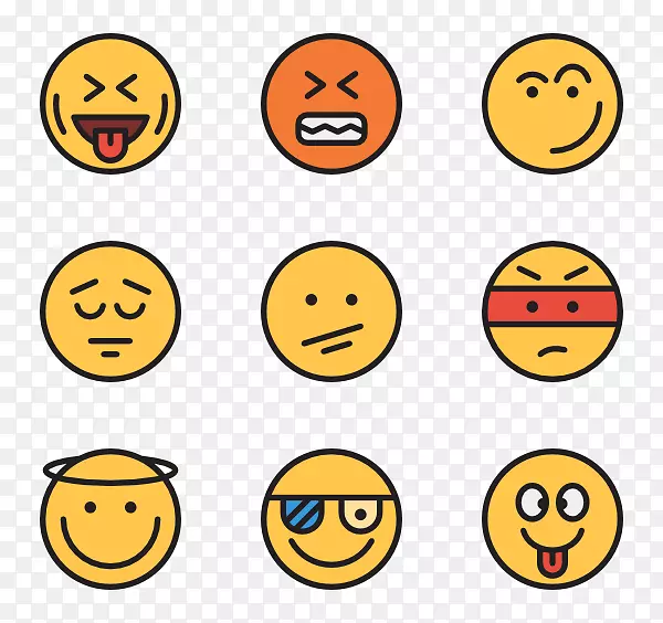 表情符号计算机图标笑脸表情符号设计-笑脸