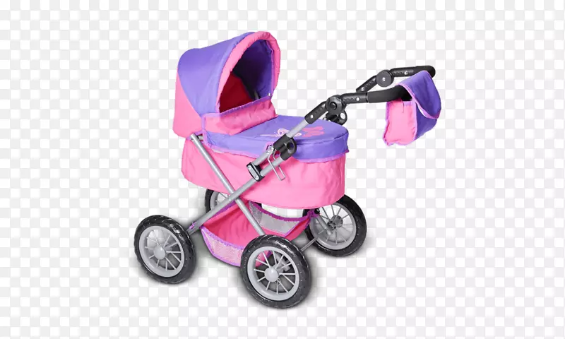 婴儿运输娃娃玩具购物车-紫色梦想