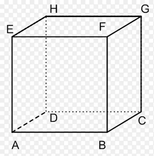 立方体边缘平面对角线长度-立方体