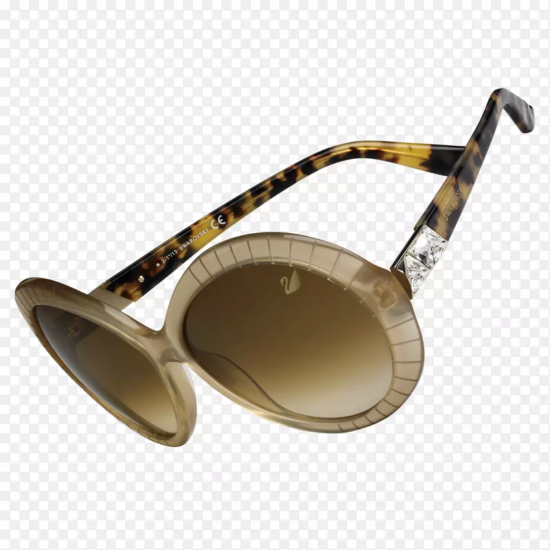 太阳镜，施华洛世奇型时尚护目镜.黄色太阳镜