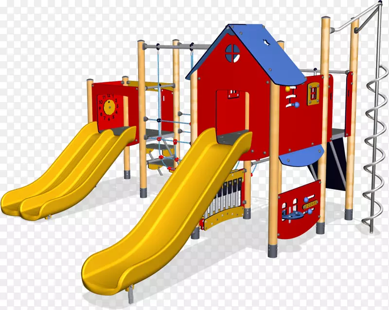 操场滑梯儿童康潘-操场结构的顶部视图
