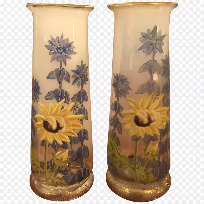 花瓶透明玻璃艺术玻璃搪瓷古董花瓶