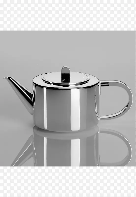 茶壶、纯银罗布和打蛋器-茶壶