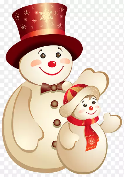 圣诞卡片雪人0圣诞老人-雪人