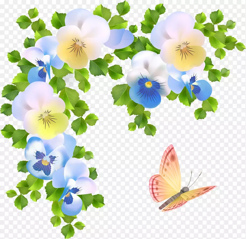花卉设计-免费剪贴画-设计