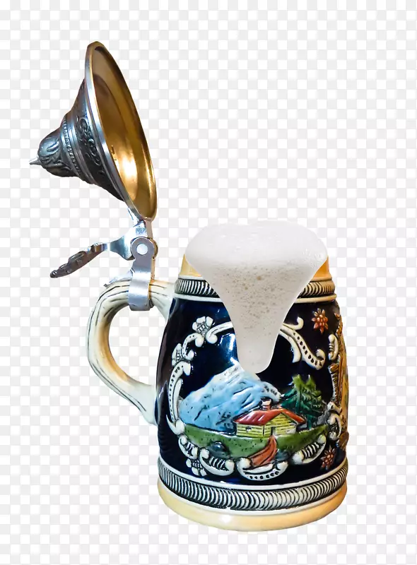 啤酒杯，巴伐利亚啤酒厂饮料桌-玻璃-慕尼黑啤酒节