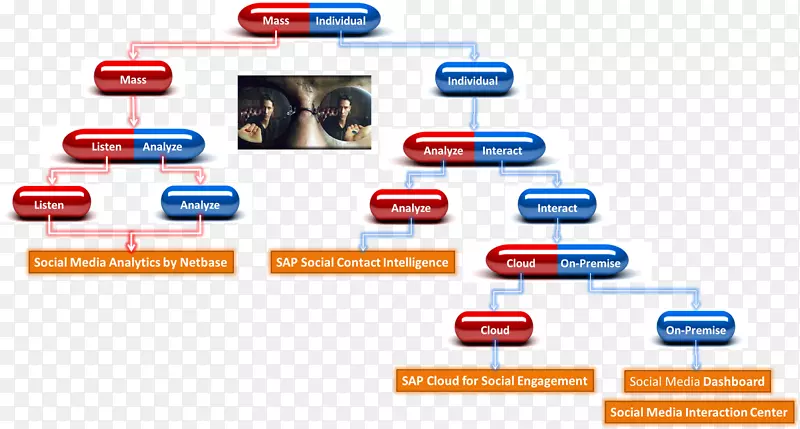 红丸和蓝丸社交媒体客户参与营销sap se-red药丸