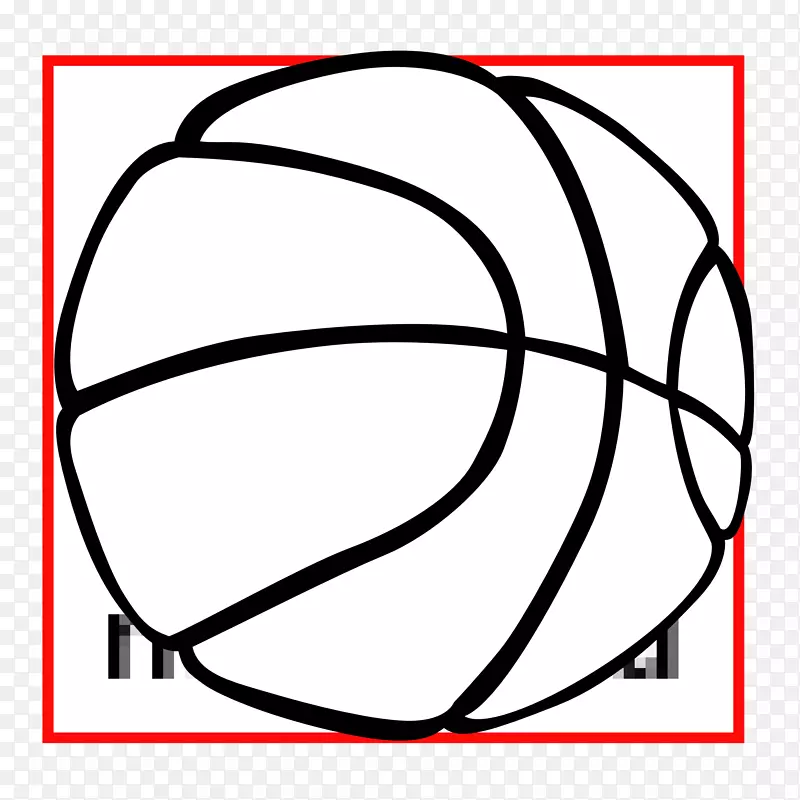 篮球线条艺术素描剪贴画篮球剪贴画