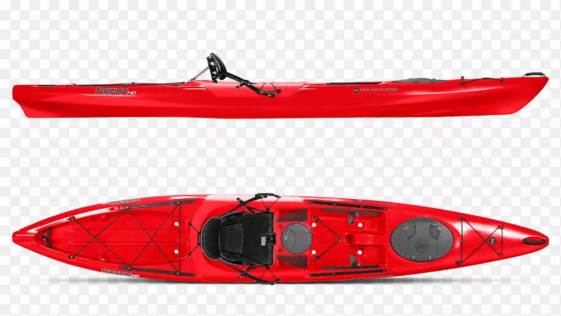 海上皮划艇荒野系统tarpon 100独木舟钓鱼划桨-娱乐